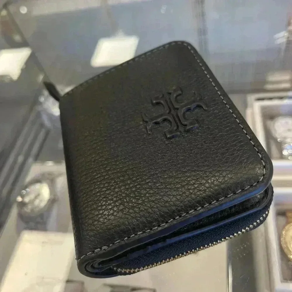 Tory Burch 146463 Thea Bifold Leather Wallet in Black ** GIFT PACKING** - Picture 11 of 13